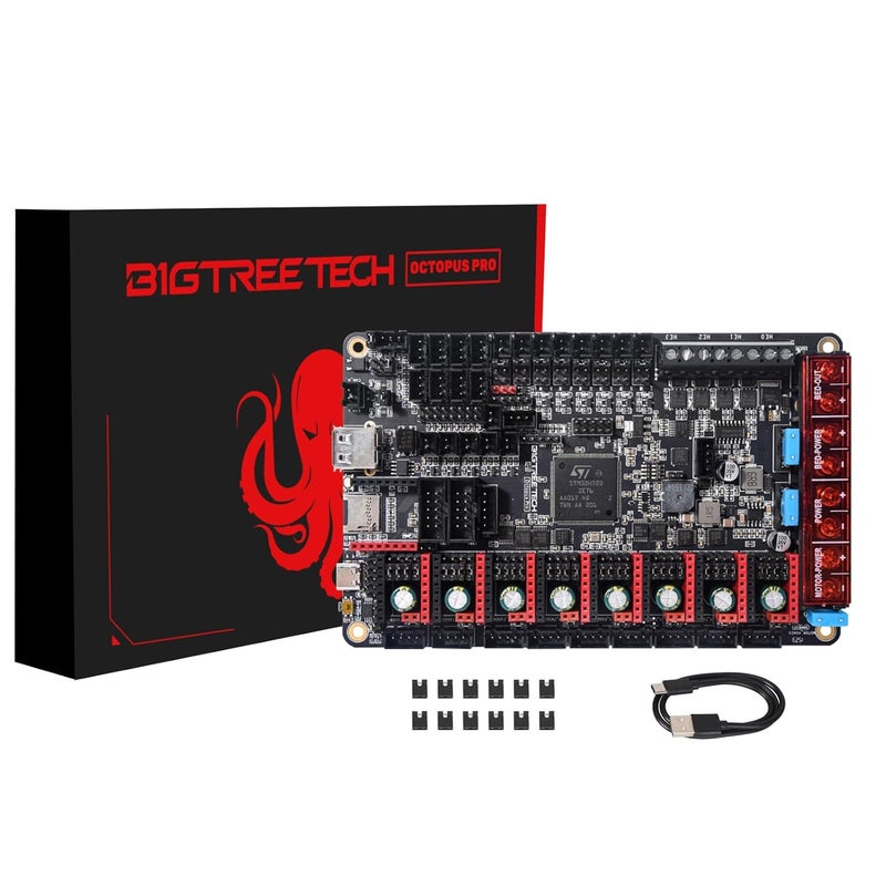 BIGTREETECH Octopus Pro V1.1 H723 32bit Control Board 550MHz Support 8 Axis Stepper Motor Drivers TMC2209 Klipper/Marlin High-Speed/Voltage Printing Support Raspberry-Pi Octprint Operating Systems - Image 1